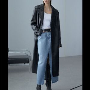 Dynamite Denim Maxi Skirt with Slit